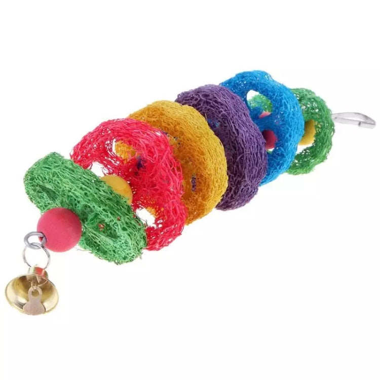 Parrot Squirrel Pet Loofah Bite Molar String Toy