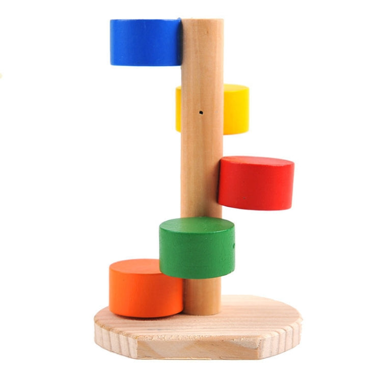 Hamster Small Pet  Eooden Rotary Ladder Toy Small Petï¼ŒRandom Color Delivery