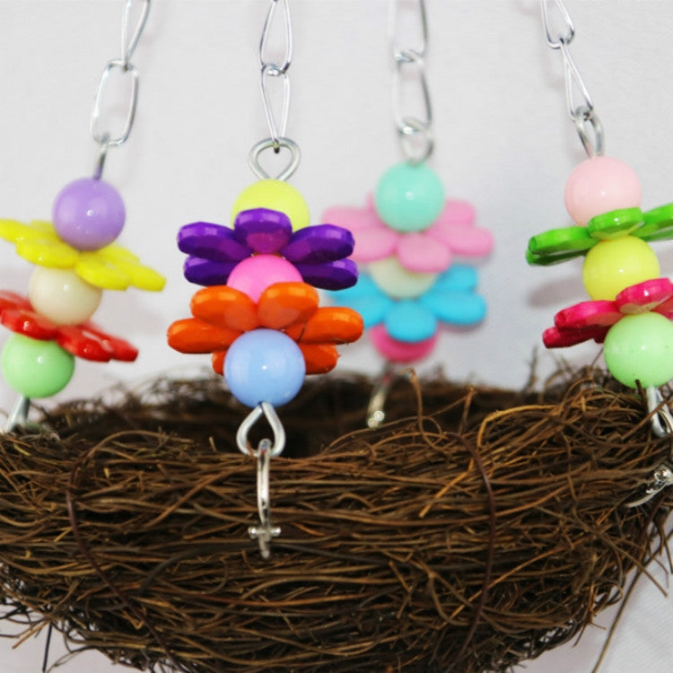 Parrot Bird Pet Straw Bird Nest Toy