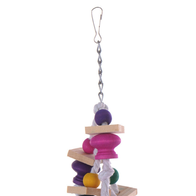 2 PCS Parrot Climbing Ladder Gourd Square Piece Bite Stand Toy