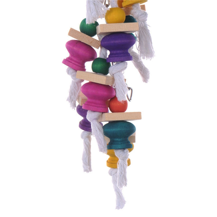 2 PCS Parrot Climbing Ladder Gourd Square Piece Bite Stand Toy