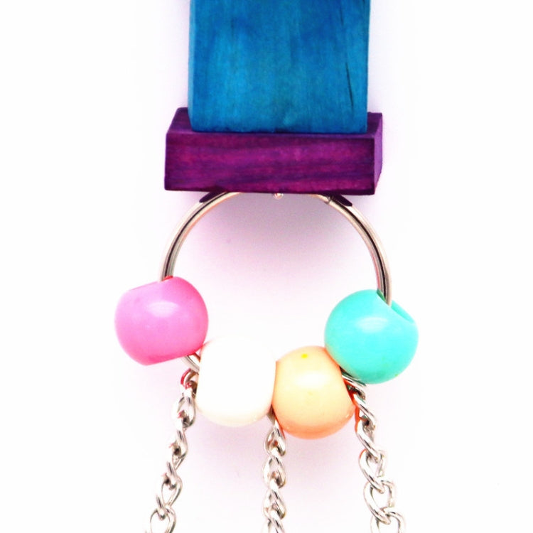 Parrot Pet Bird Wooden Rattan Ball Twist String Bite Toy