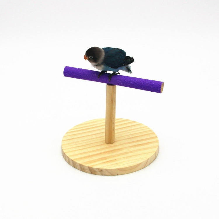 Creative Wooden Parrot Bird Frosted Stand Toy, Size:Small