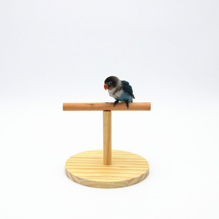 Creative Wooden Parrot Bird Frosted Stand Toy, Size:Small