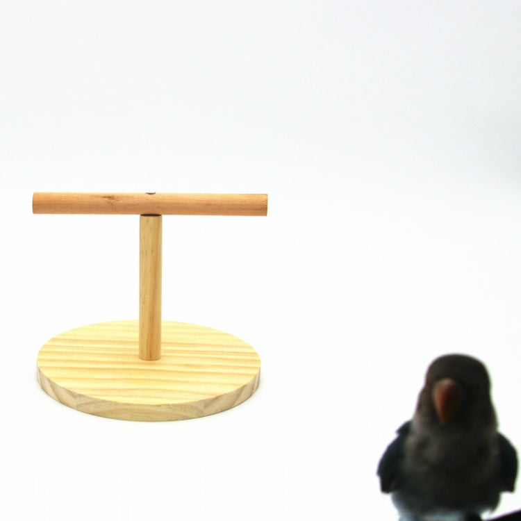 Creative Wooden Parrot Bird Frosted Stand Toy, Size:Small