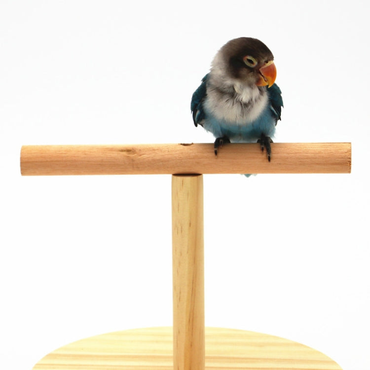 Creative Wooden Parrot Bird Frosted Stand Toy, Size:Small