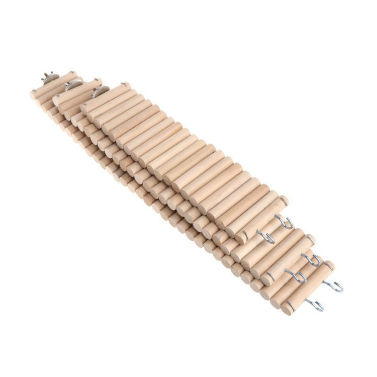 3 PCS Parrot Bird Hamster Color Round Wood Small Plank Road Ladder Toy, Size:30cm