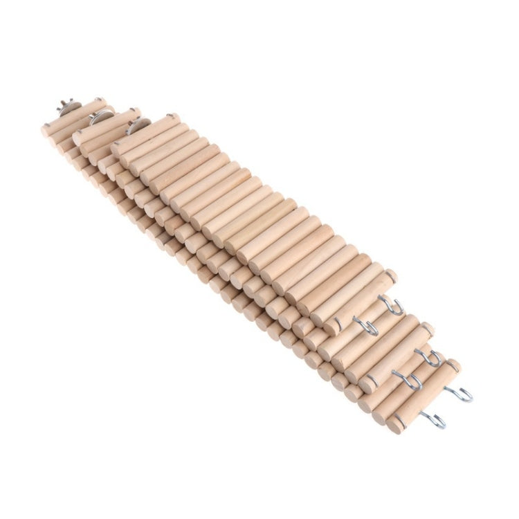 3 PCS Parrot Bird Hamster Color Round Wood Small Plank Road Ladder Toy, Size:60cm