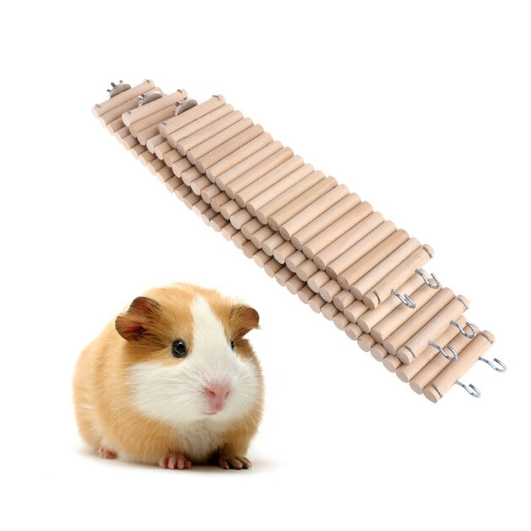 3 PCS Parrot Bird Hamster Color Round Wood Small Plank Road Ladder Toy, Size:60cm