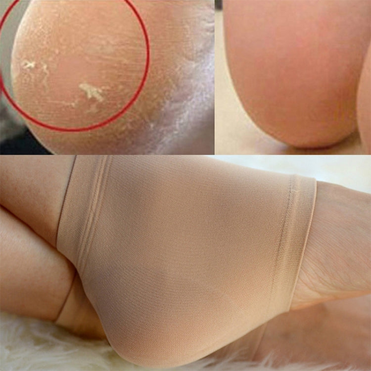 Winter Anti-cracking Silicone Moisturizing Heel Socks, One Pair, Size:L Code (42-46)