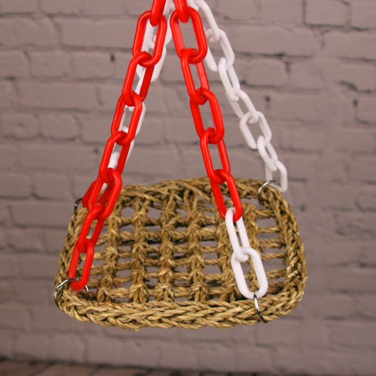 Manual Bird Parrot Toy Swing Braid Hammock Suspension Bridge, Specification:  18x18cm