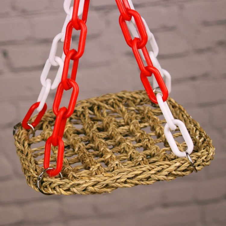 Manual Bird Parrot Toy Swing Braid Hammock Suspension Bridge, Specification:  18x18cm