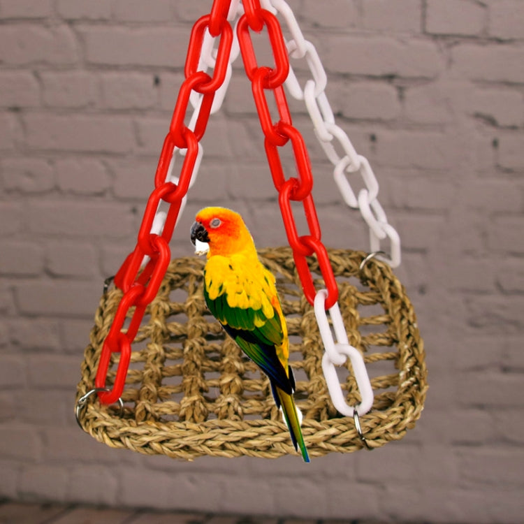 Manual Bird Parrot Toy Swing Braid Hammock Suspension Bridge, Specification:  30x30cm