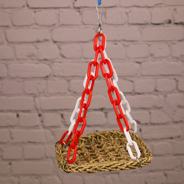Manual Bird Parrot Toy Swing Braid Hammock Suspension Bridge, Specification:  30x30cm