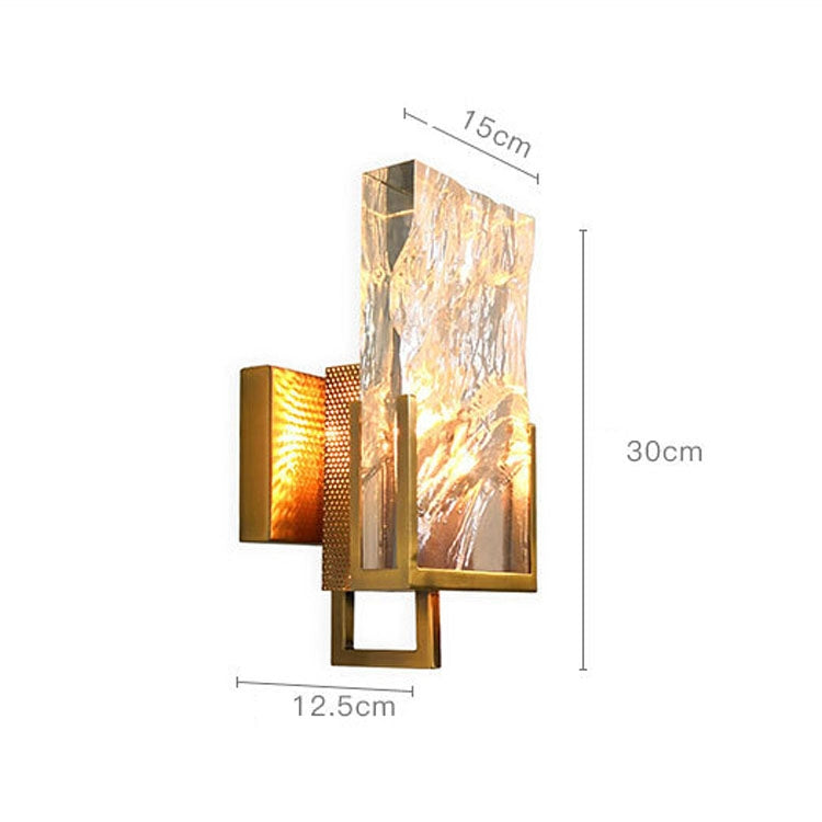 Modern Minimalist Bedroom Dining Room Living Room Creative Ice Crystal LED Wall Lamp