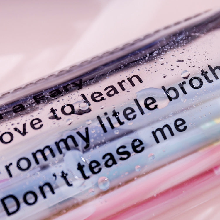 Transparent Letter Large Capacity Pencil Box Storage Bag Stationery School Supplies
