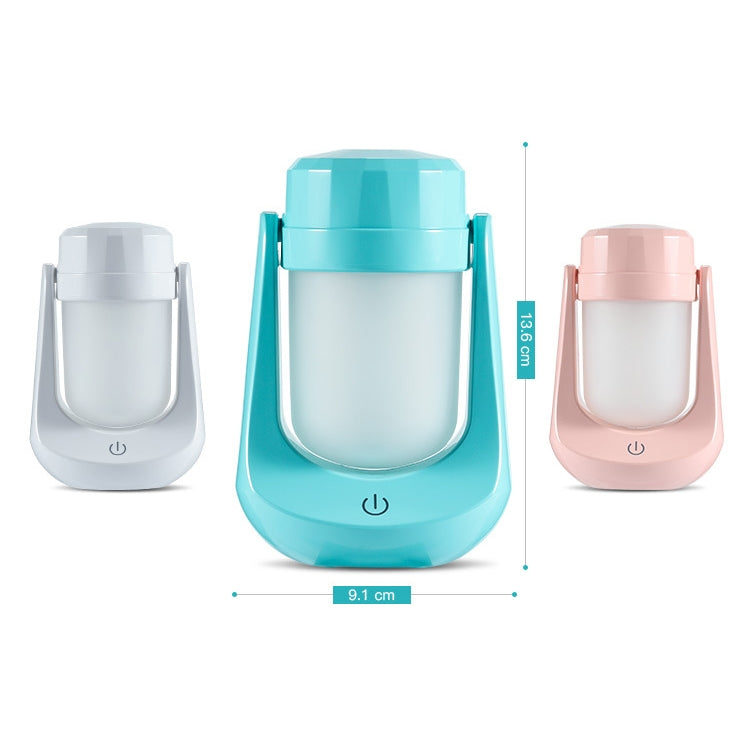 Ultrasonic Humidifier 180 Degree Rotary LED Night Light USB Desktop Air Purifier(White)