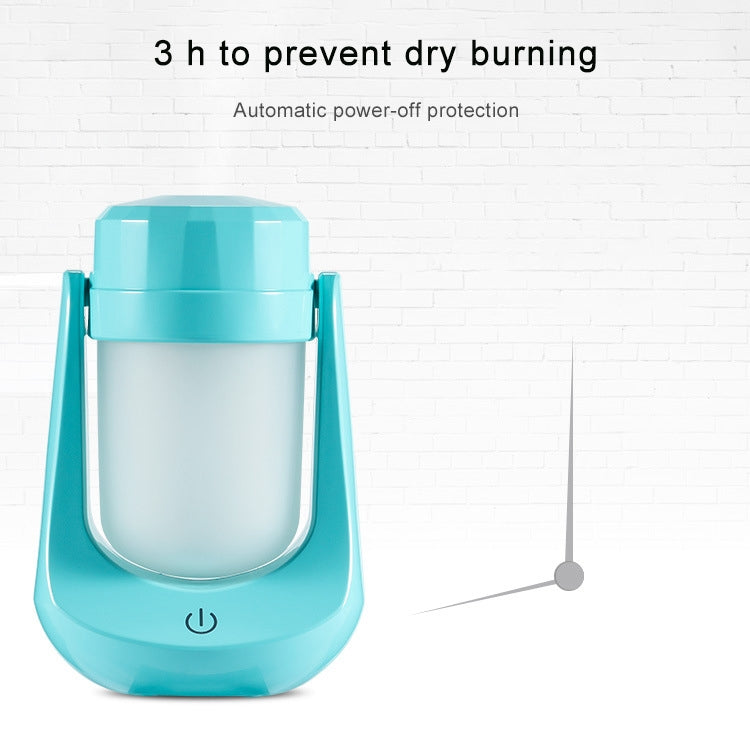 Ultrasonic Humidifier 180 Degree Rotary LED Night Light USB Desktop Air Purifier(White)
