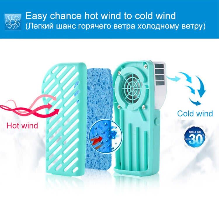 Handheld No Leaf USB Mini Fan Bladeless Fan for Home Portable Air Conditioner(Pink)