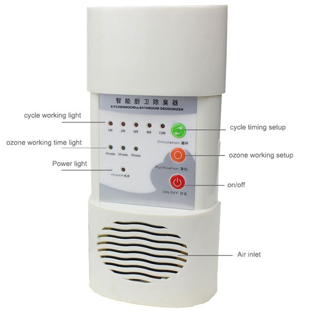Air Ozonizer Air Purifier Home Deodorizer Sterilization Germicidal Disinfection Filter