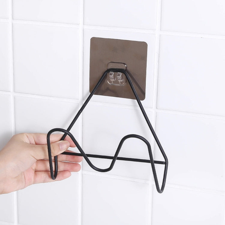 2 PCS Household Punch-free Wrought Iron Kitchen Hanging Multifunctional Pot Lid Storage Rack