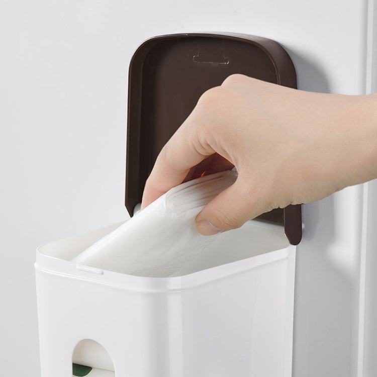Wall Hanging Portable Storage Kitchen Garbage Organizer Storage Racks Plastic Bags Box