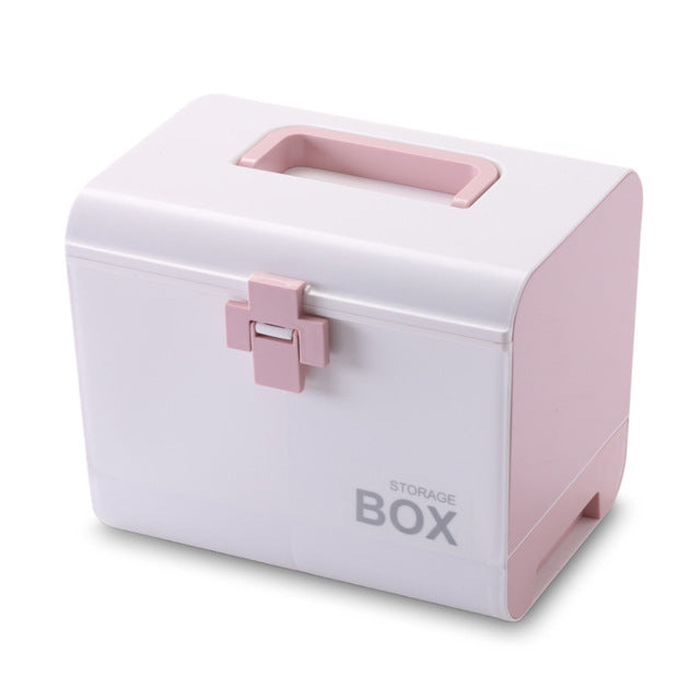 Multi-layer Storage Organizer Medicine Box Portable First Aid Kits Case