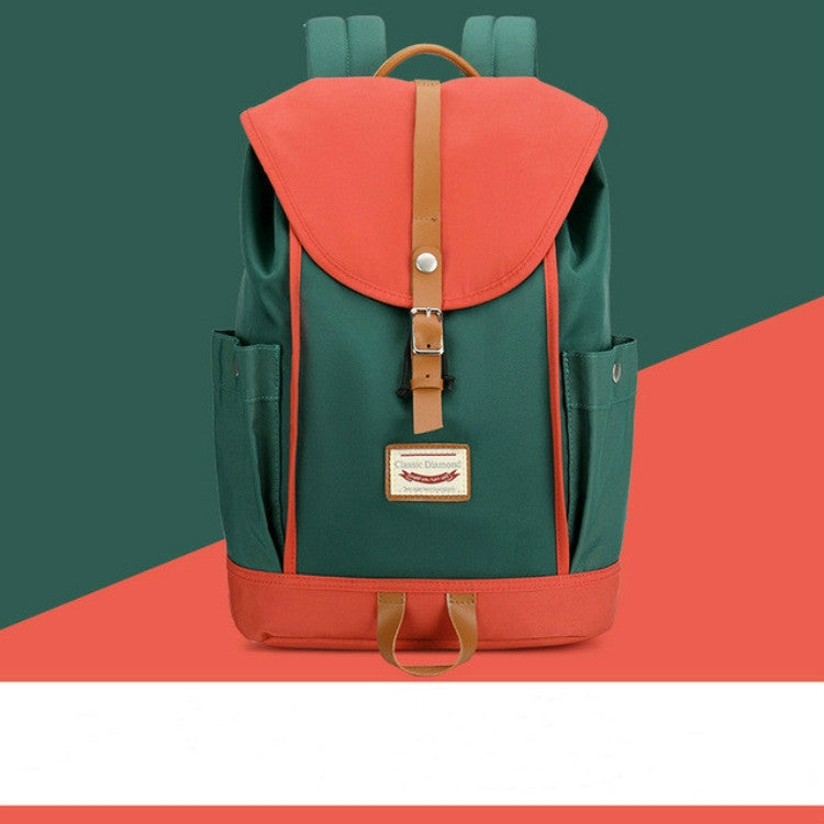 CD-1625 Campus Student Bags Solid Color Large Capacity Travel Backpack