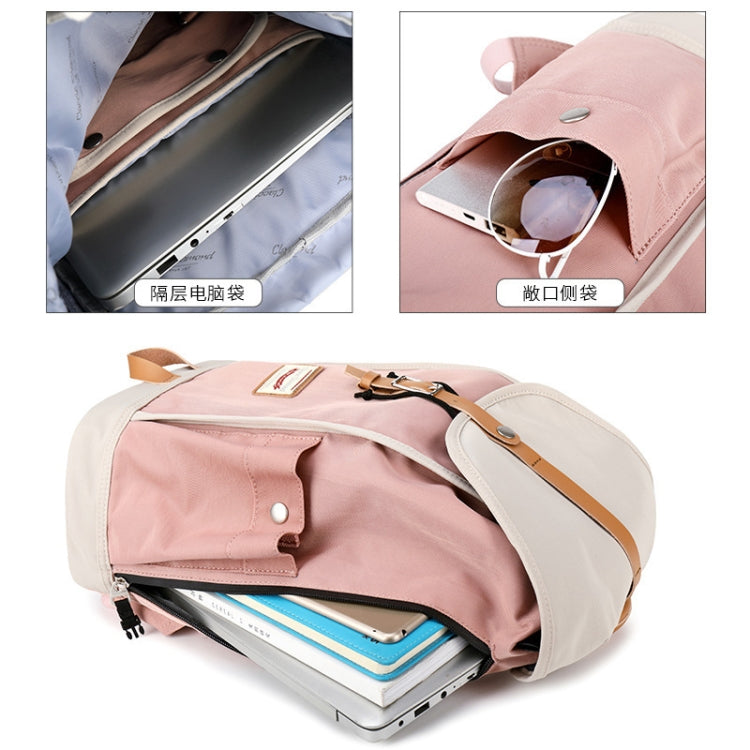 CD-1625 Campus Student Bags Solid Color Large Capacity Travel Backpack