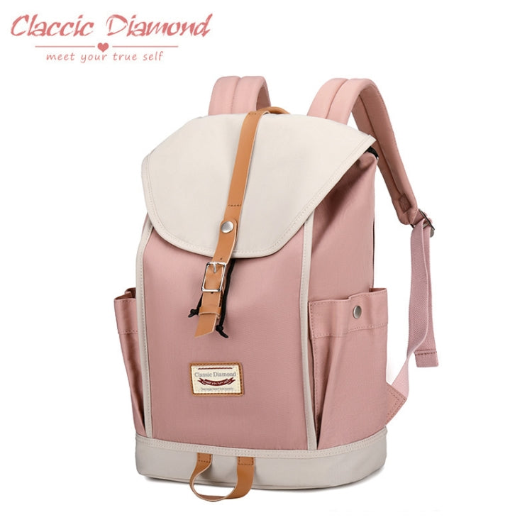 CD-1625 Campus Student Bags Solid Color Large Capacity Travel Backpack