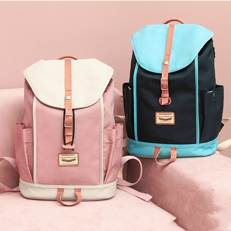 CD-1625 Campus Student Bags Solid Color Large Capacity Travel Backpack