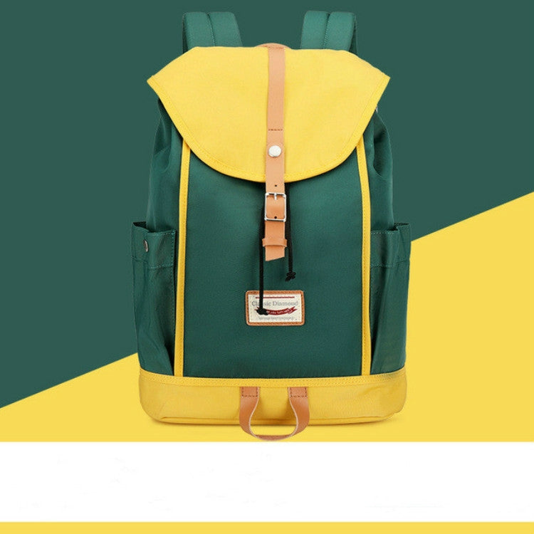 CD-1625 Campus Student Bags Solid Color Large Capacity Travel Backpack