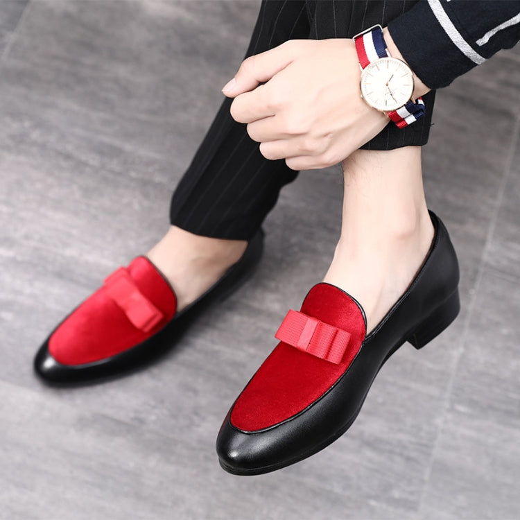 Bowknot Wedding Dress Male Flats Gentlemen Casual Shoes, Shoe Size:37