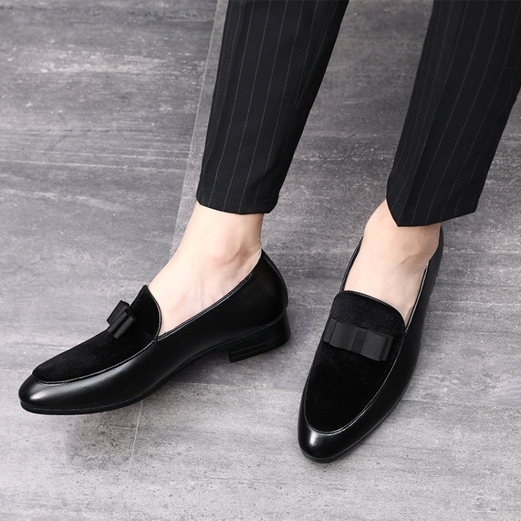 Bowknot Wedding Dress Male Flats Gentlemen Casual Shoes, Shoe Size:37