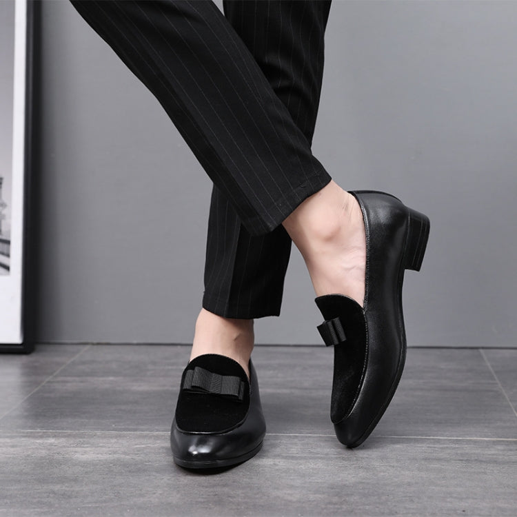 Bowknot Wedding Dress Male Flats Gentlemen Casual Shoes, Shoe Size:43
