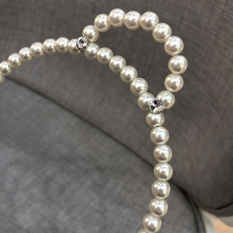2 PCS Sweet Cute Little Bear Ears Pearl Flash Diamond Non-slip Headband(Bear)