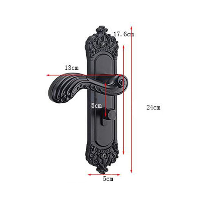 L25-956 Modern Interior Bedroom Solid Wood Door Handle Lock Home Mechanical Door Lock