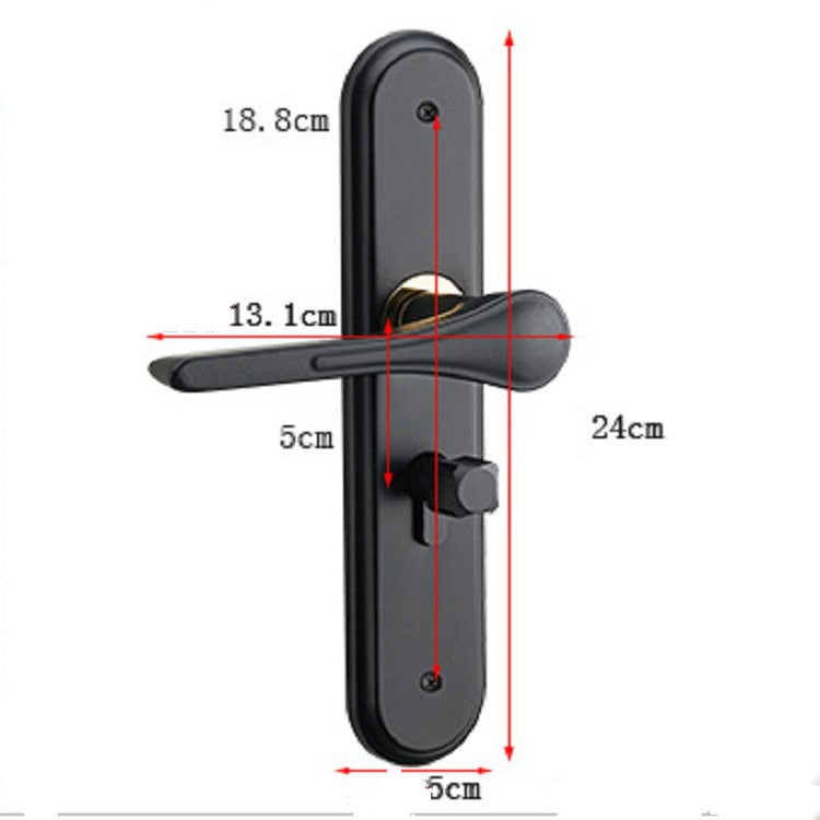 Indoor Universal Household Stainless Steel Solid Wood Door Handle Door Lock