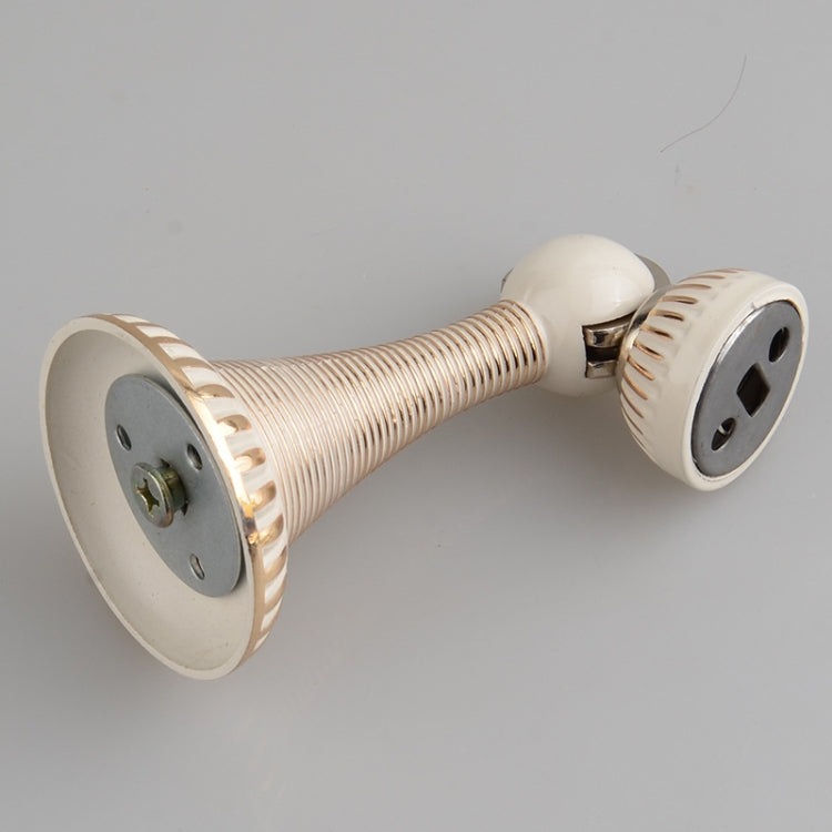 Lvory White Strong Magnetic Force Stainless Steel Door Stopper Ground Suction Wall Suction Blocking Holder