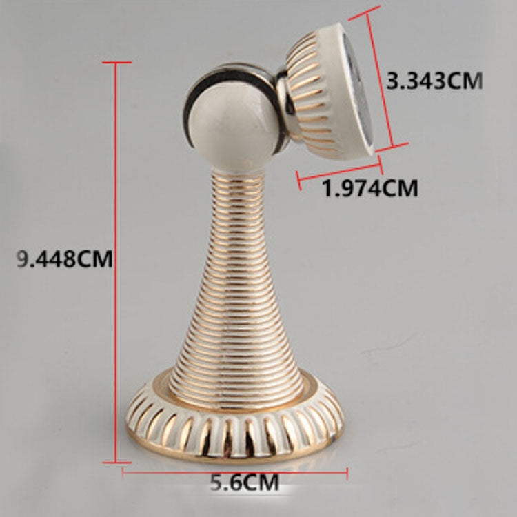 Lvory White Strong Magnetic Force Stainless Steel Door Stopper Ground Suction Wall Suction Blocking Holder
