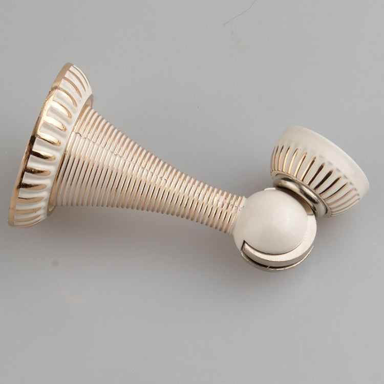 Lvory White Strong Magnetic Force Stainless Steel Door Stopper Ground Suction Wall Suction Blocking Holder