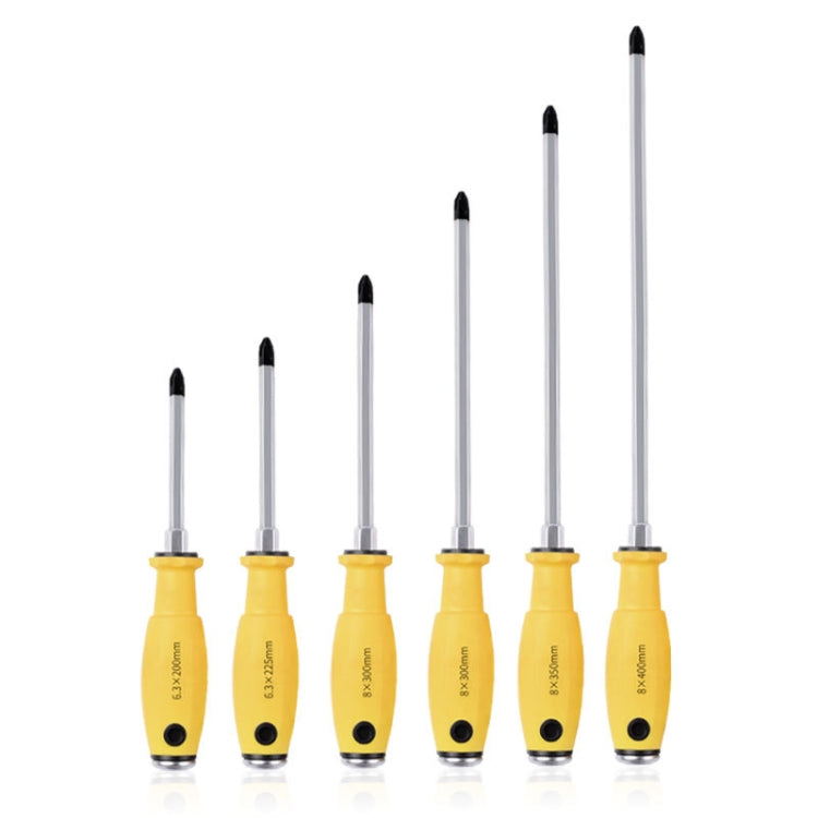 3 PCS Chrome Vanadium Steel Percussion Screwdriver, Specification: 6.3x225mm 5inch Phillips