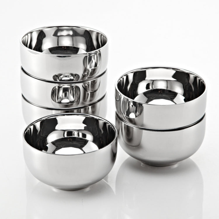 Stainless Steel Double-layer Vacuum Insulation Anti-scalding Bowl, Diameter: 11.5cm