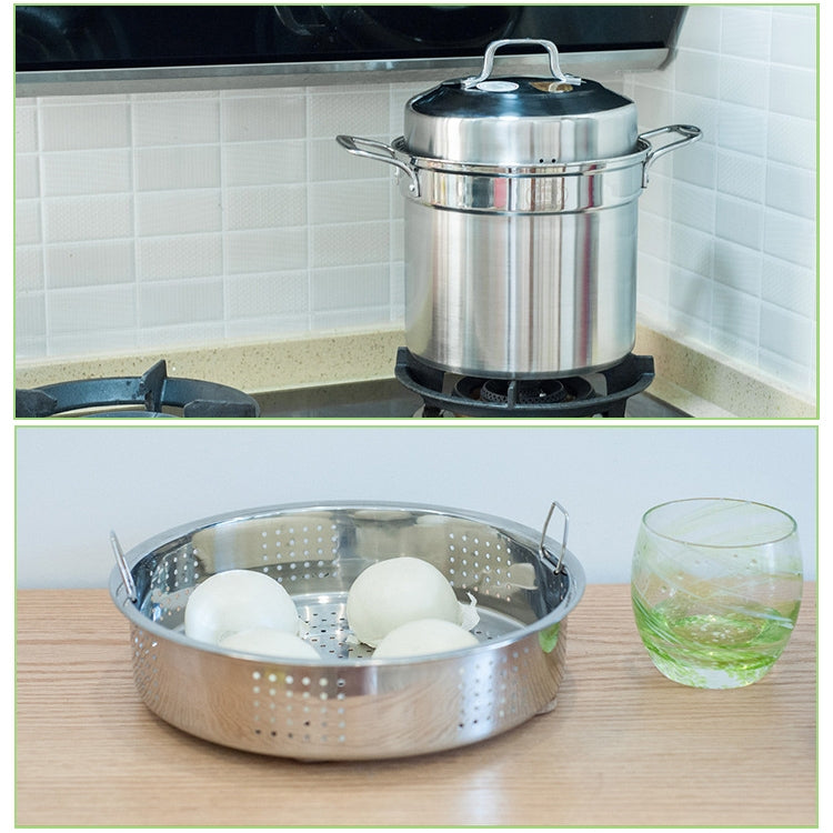 Stockpot Food Grade Material Souppot with Steamer Grid, Specification: 26cm
