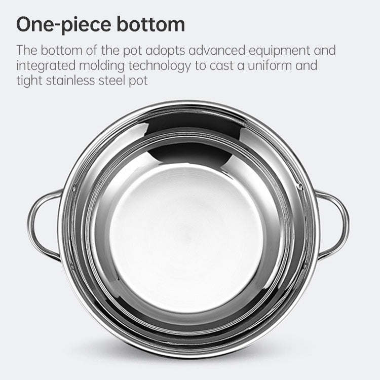 Stainless Steel Hot Pot Pot Home Double Bottom Soup Pot Multi-function Cooking Pot
