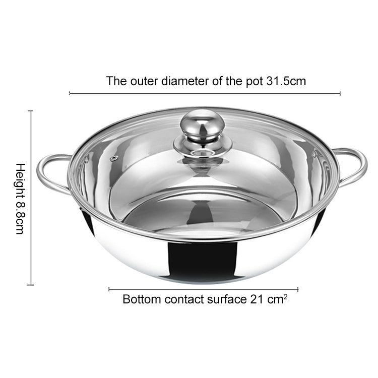Stainless Steel Hot Pot Pot Home Double Bottom Soup Pot Multi-function Cooking Pot