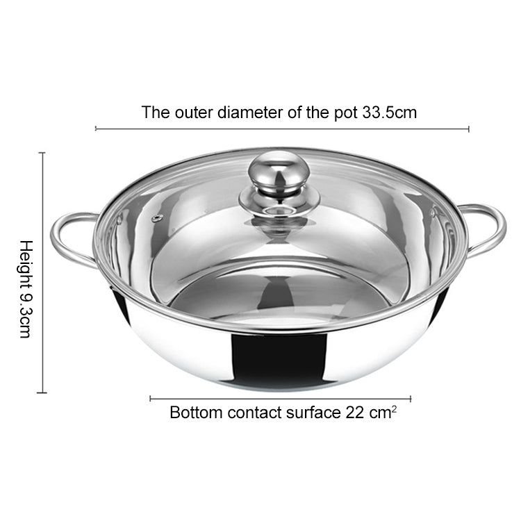 Stainless Steel Hot Pot Pot Home Double Bottom Soup Pot Multi-function Cooking Pot