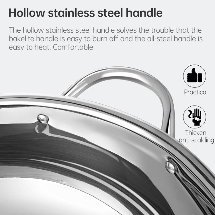 Stainless Steel Hot Pot Pot Home Double Bottom Soup Pot Multi-function Cooking Pot