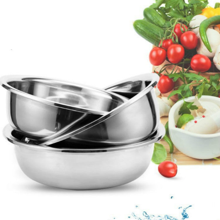 Stainless Steel Super Thick Basin Washing Dishes Washbasin, Size: 36cm