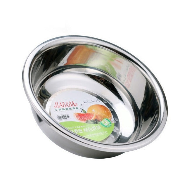 Stainless Steel Super Thick Basin Washing Dishes Washbasin, Size: 38cm